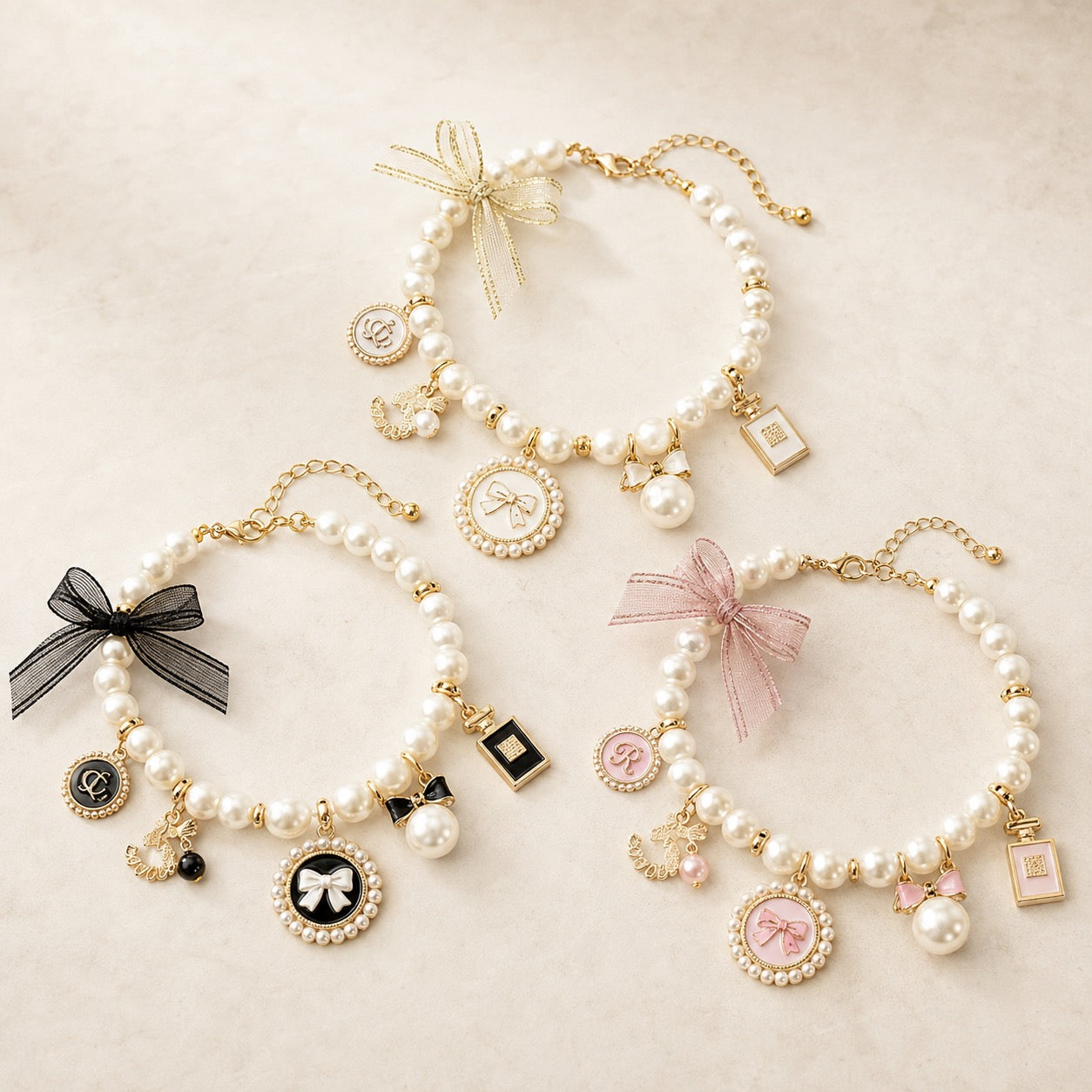 The Colette Pearl Charm Collar