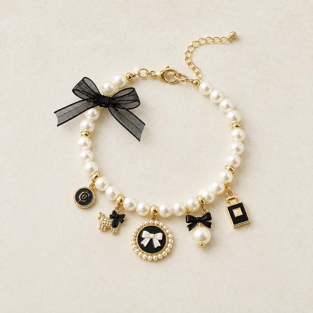 The Colette Pearl Charm Collar